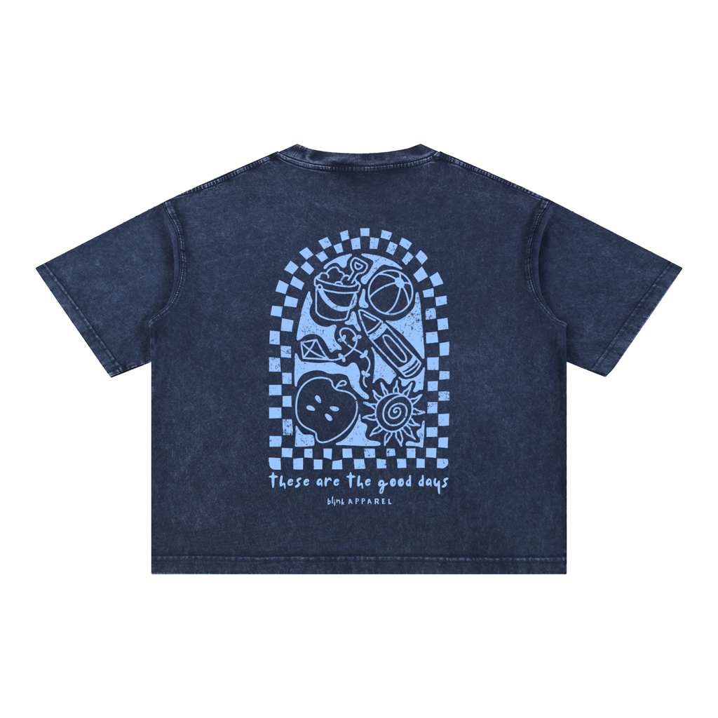 Boxy Good Days Tee Blue