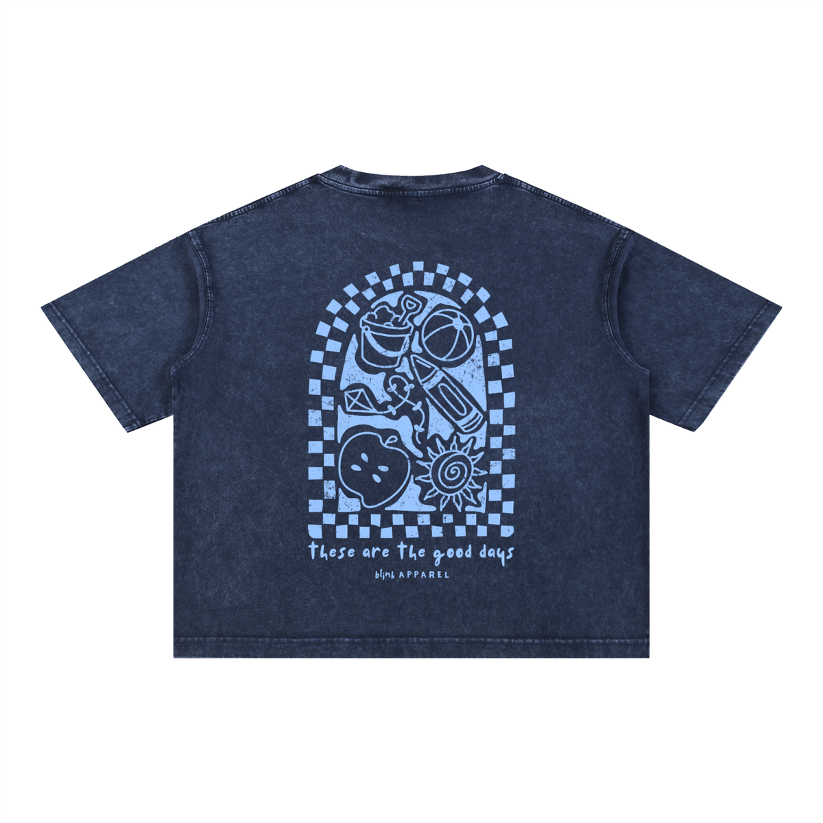 Boxy Good Days Tee Blue