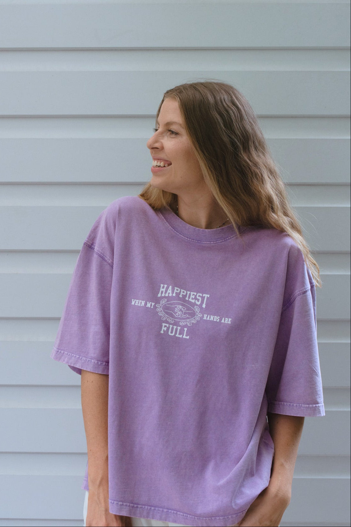 Happiest Tee - Light Purple