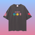 'On Duty' Tee - Dark Grey