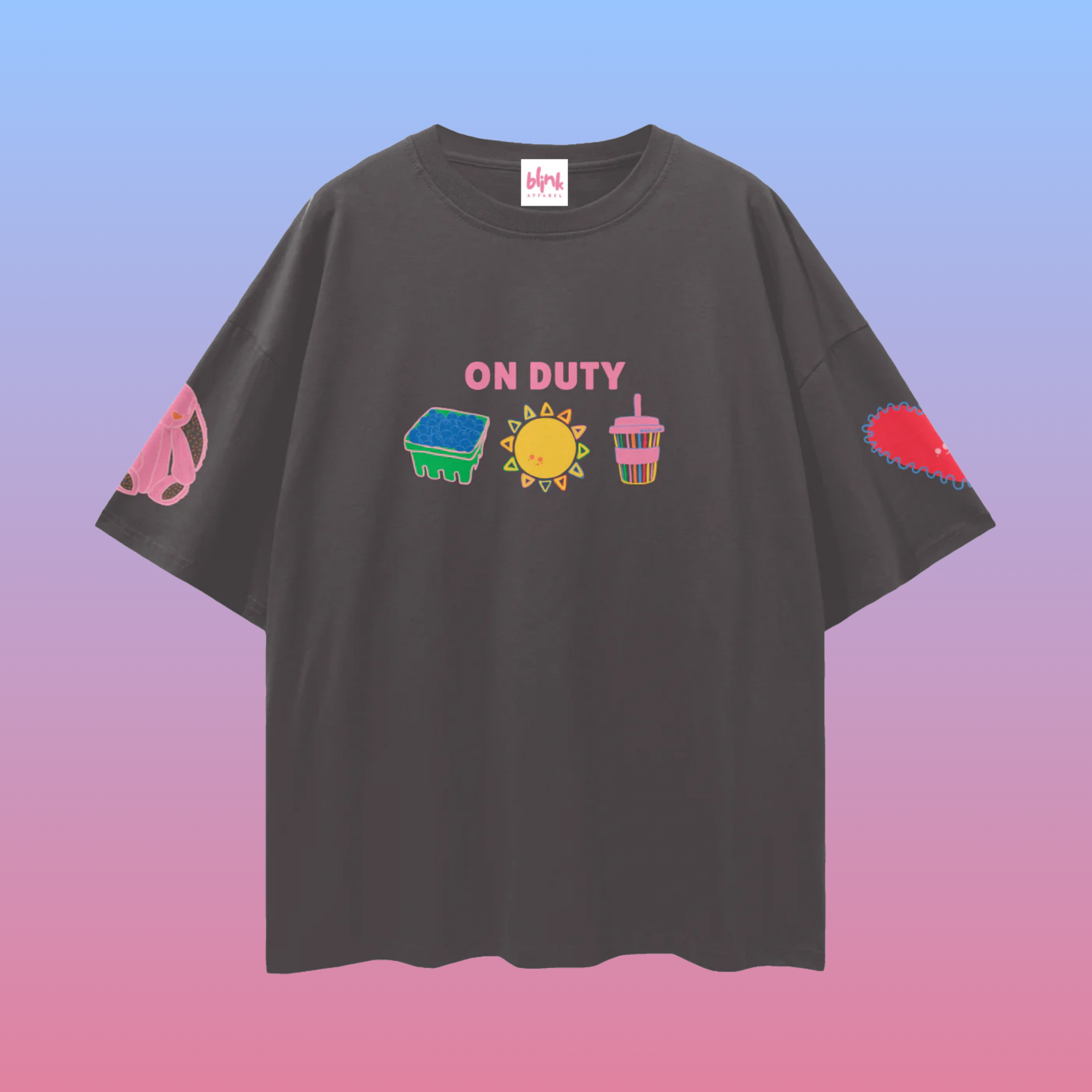 'On Duty' Tee - Dark Grey