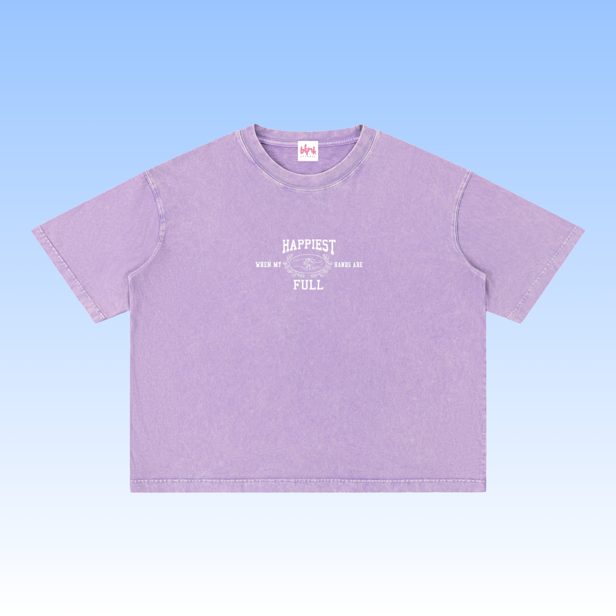 Full Hands Tee - Light Purple