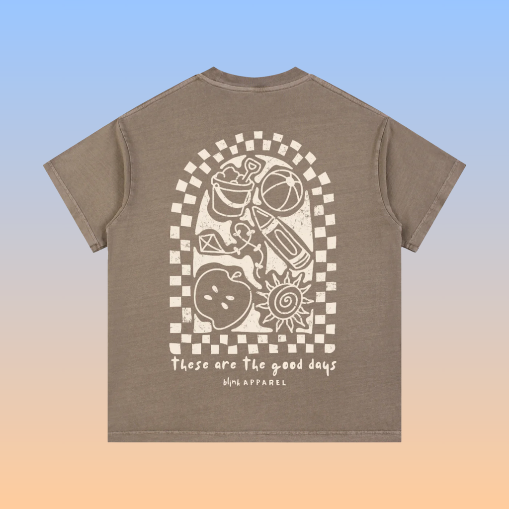 'These Are The Good Days' Tee - Brown