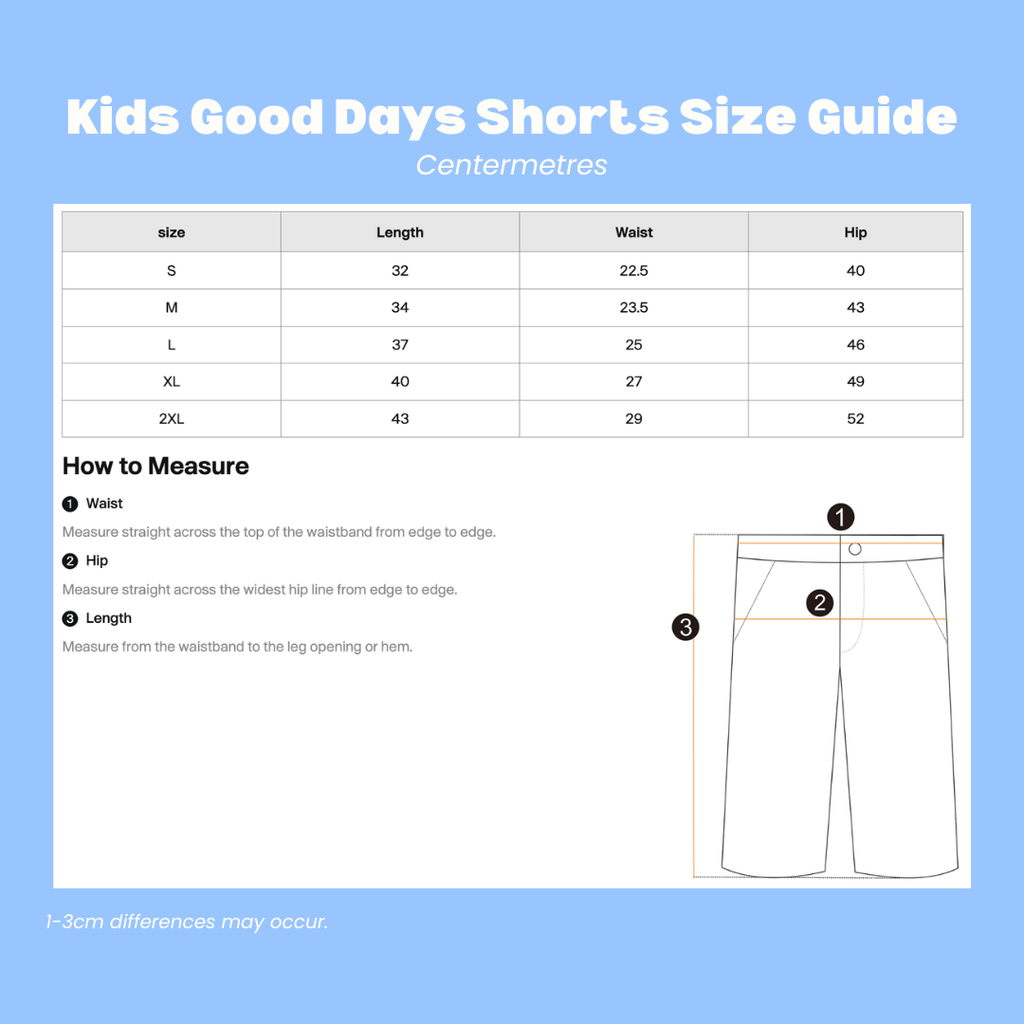 Good Days Maker Shorts Sky Blue