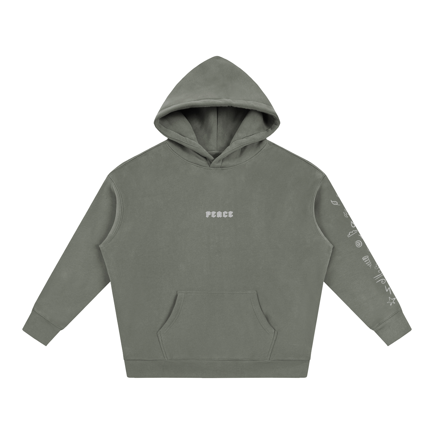 Peace Amongst It All Hoodie (Grey)