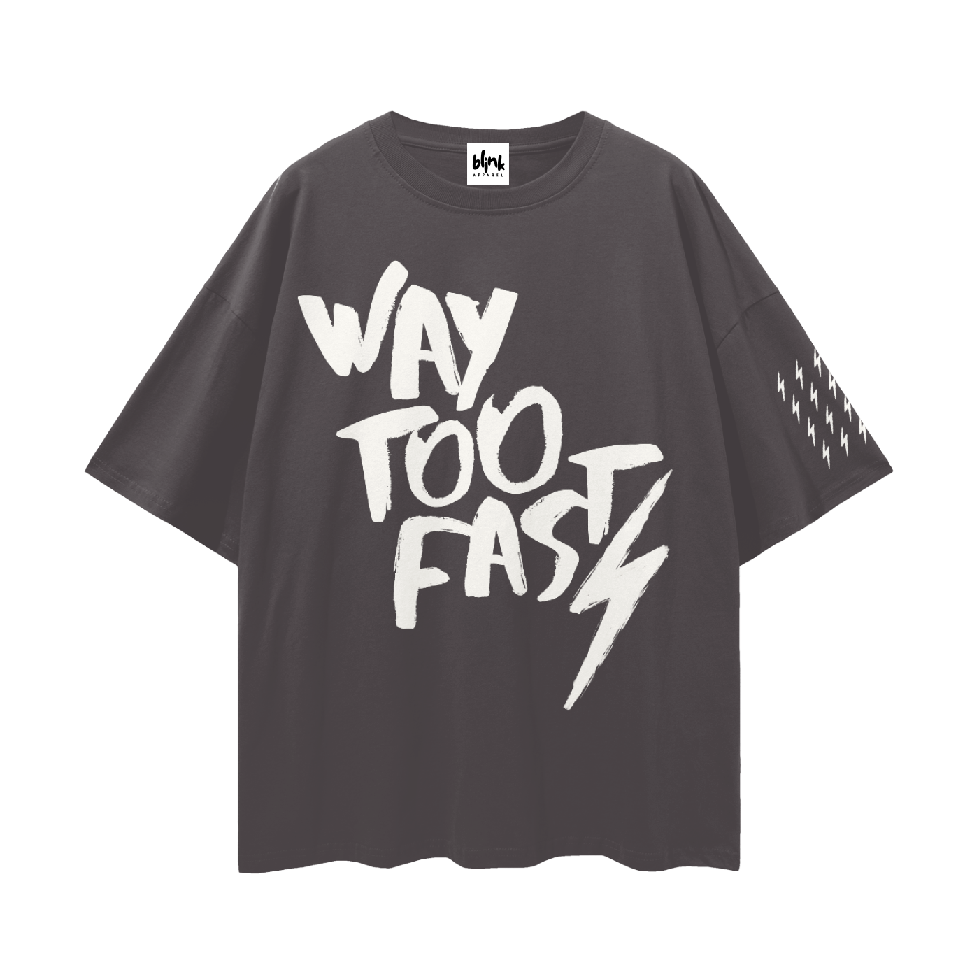 Way Too Fast Tee - Charcoal