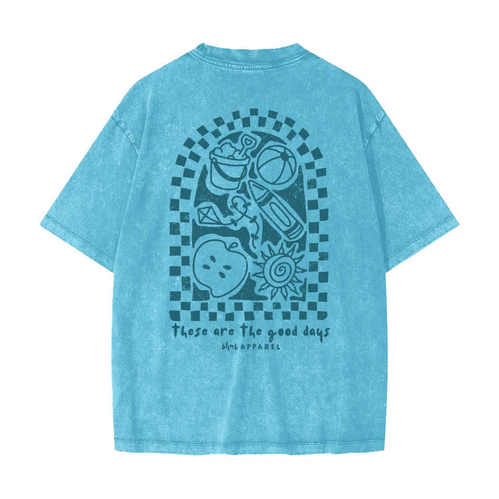Matching Good Days Tee Adult Sky Blue