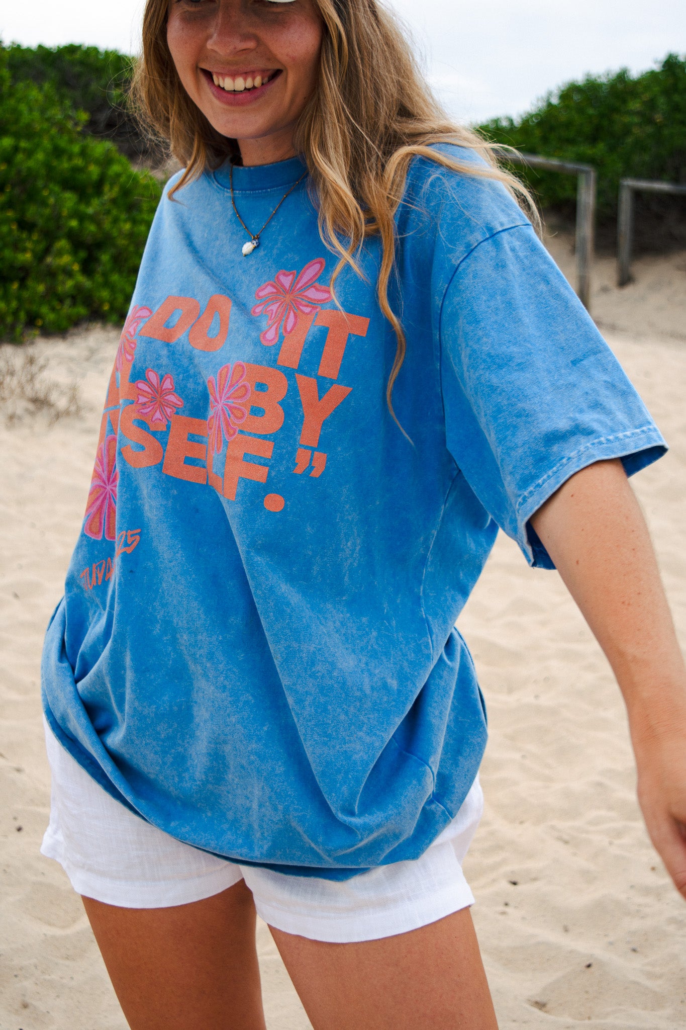 Floral Catchphrase Tee