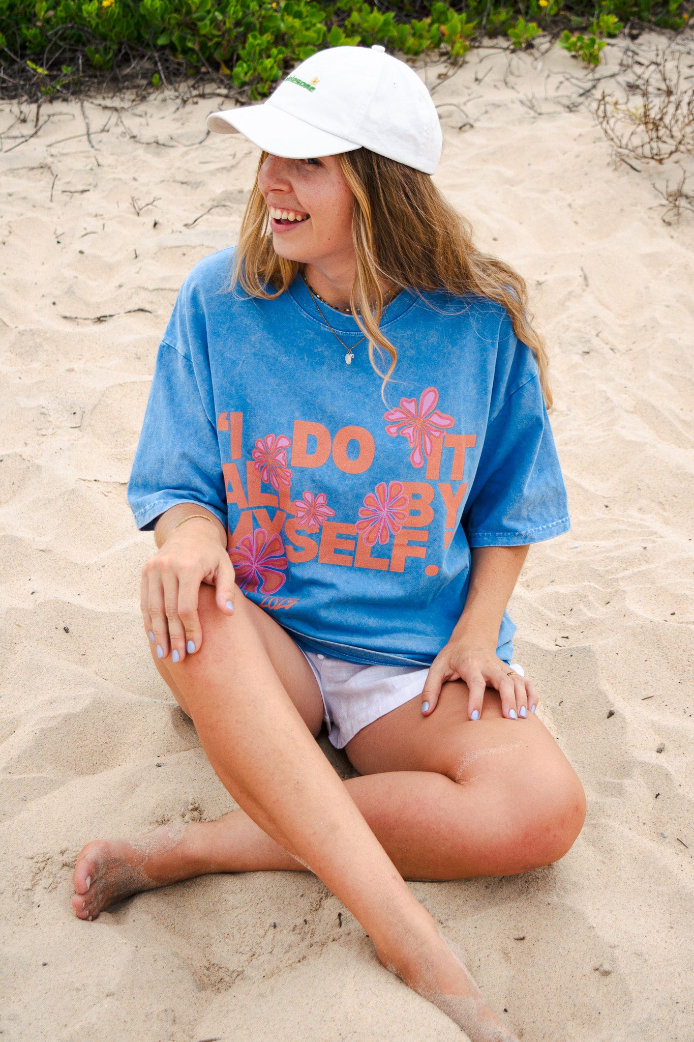 Floral Catchphrase Tee