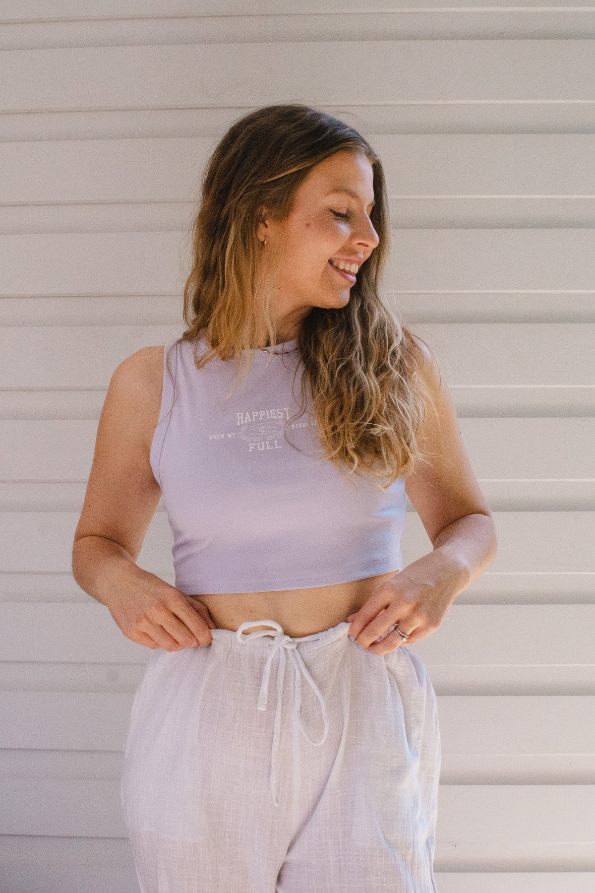 Full Hands Baby Tank - Light Purple