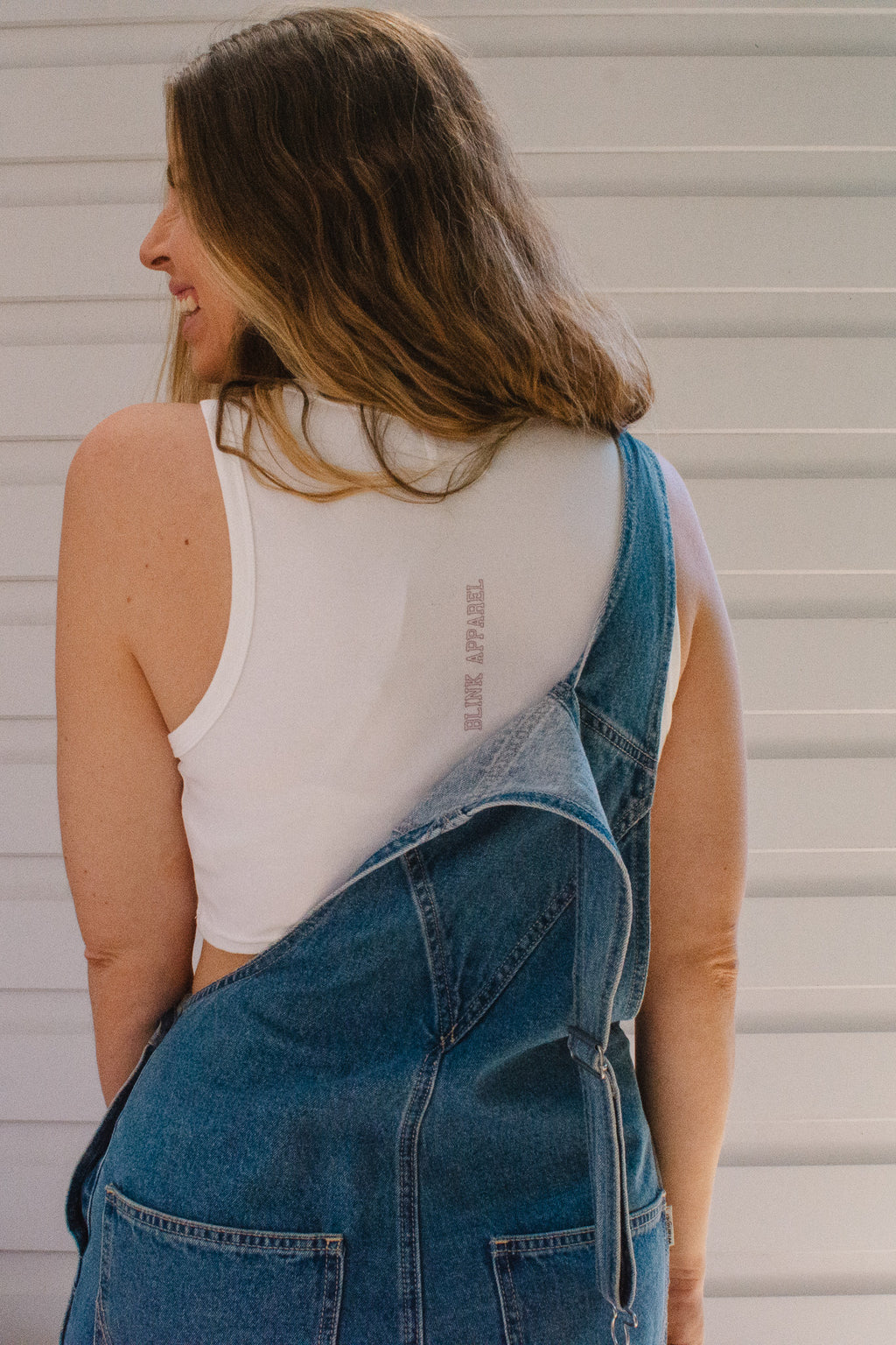Full Hands Baby Tank - White