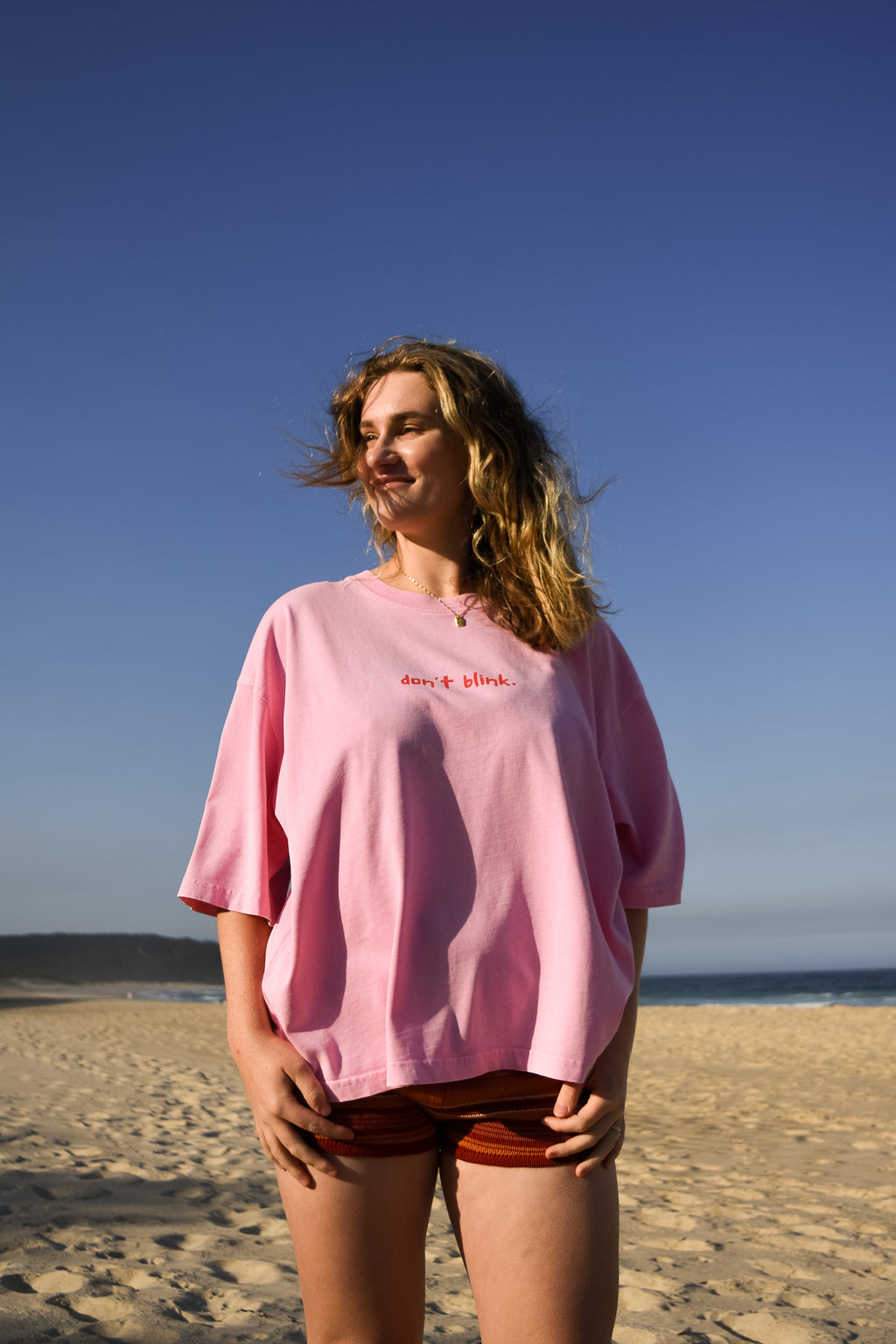 Boxy Good Days Tee Pink