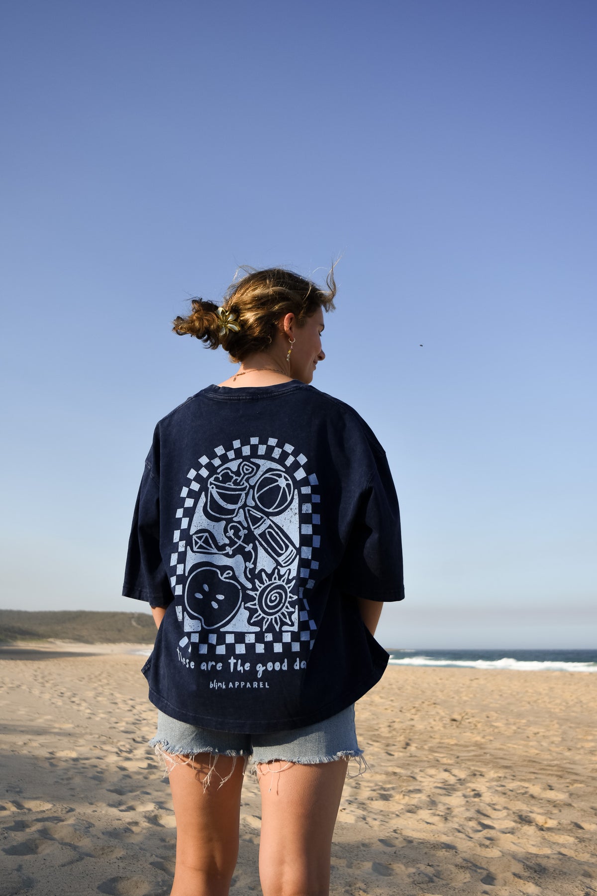 Boxy Good Days Tee Blue