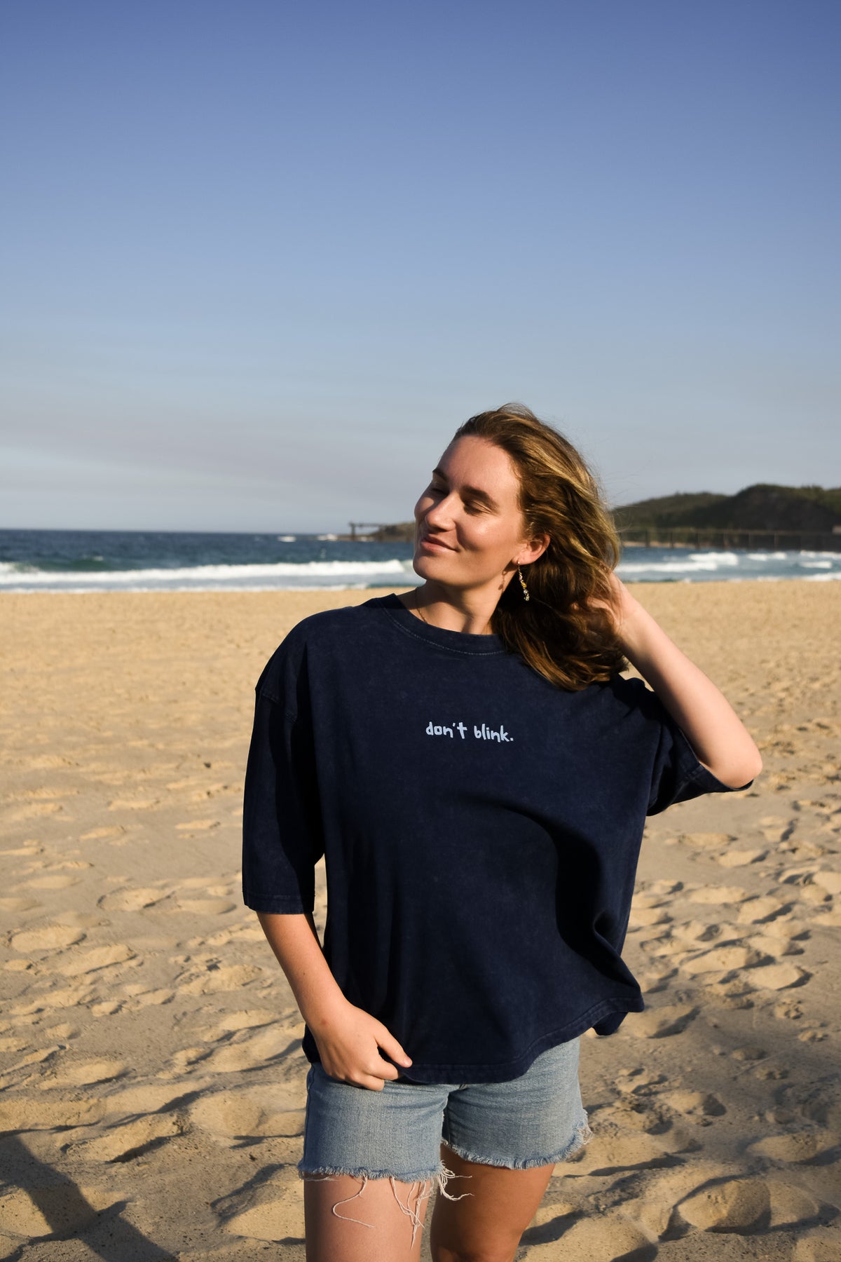 Boxy Good Days Tee Blue