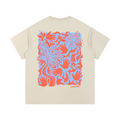 Handprints Palms Style Tee - Orange/Blue