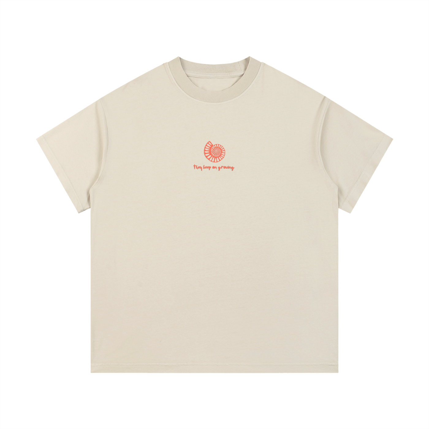 Handprints Shell Style Tee - Orange/Blue