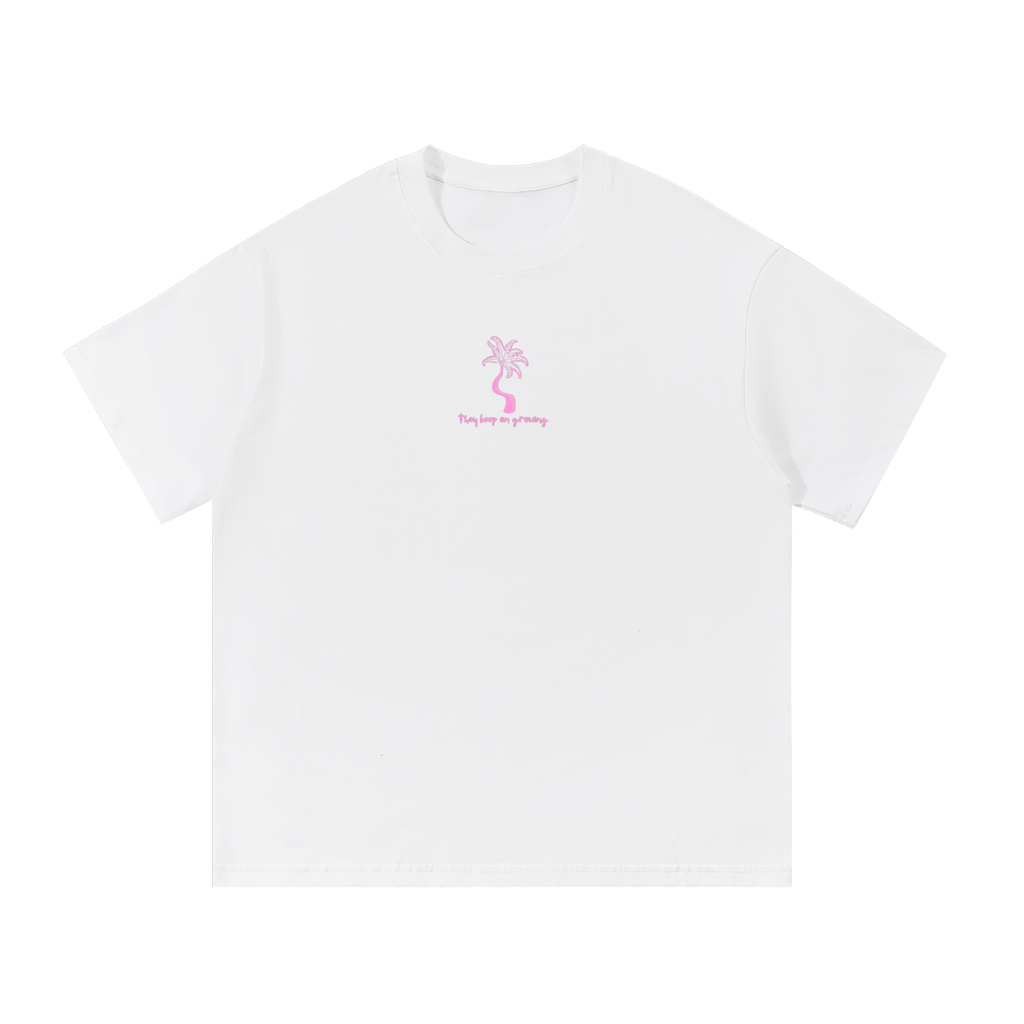 Handprints Palms Style Tee - Pink/Yellow
