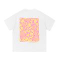 Handprints Shell Style Tee - Pink/Yellow