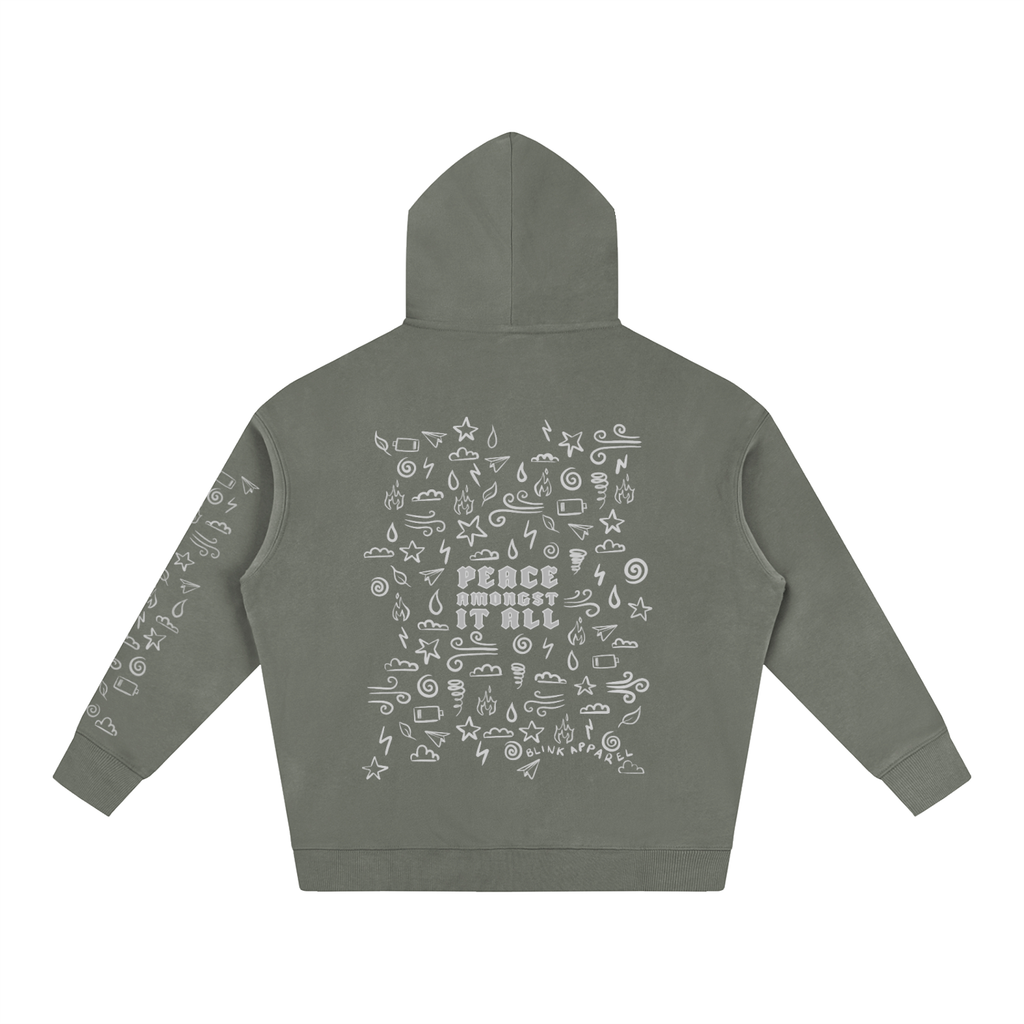 Peace Amongst It All Hoodie (Grey)