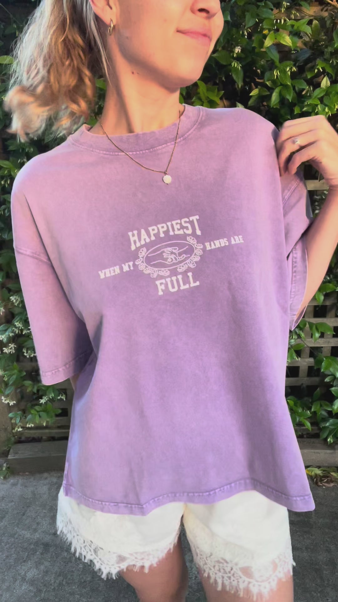 Happiest Tee - Light Purple